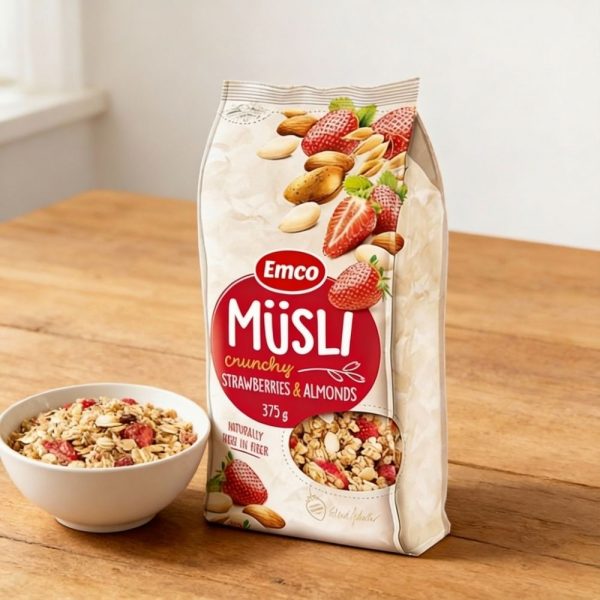 Céréales muesli fraises et amandes