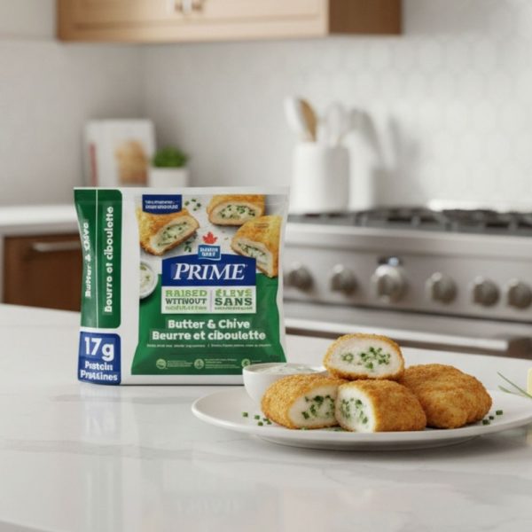 Escalope de poulet farcie au beurre et à la ciboulette
