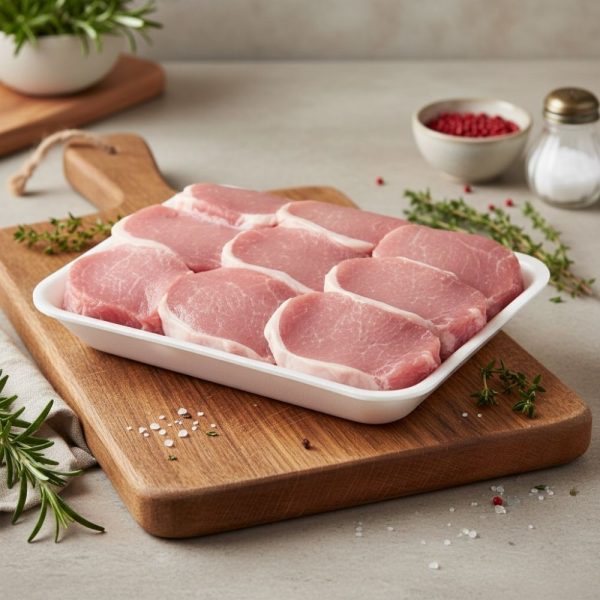 Côtelettes de porc de centre désossées