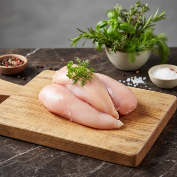 Poitrines de poulet désossées