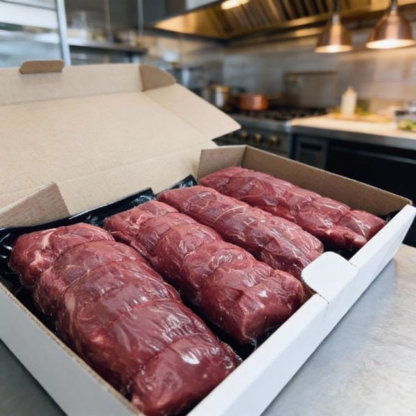 Caisse de filets mignons de bœuf