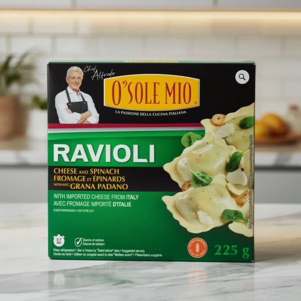 Raviolis au fromage et aux épinards O Sole Mio