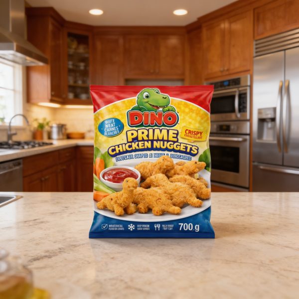 Croquettes de poulet en forme de dinosaures