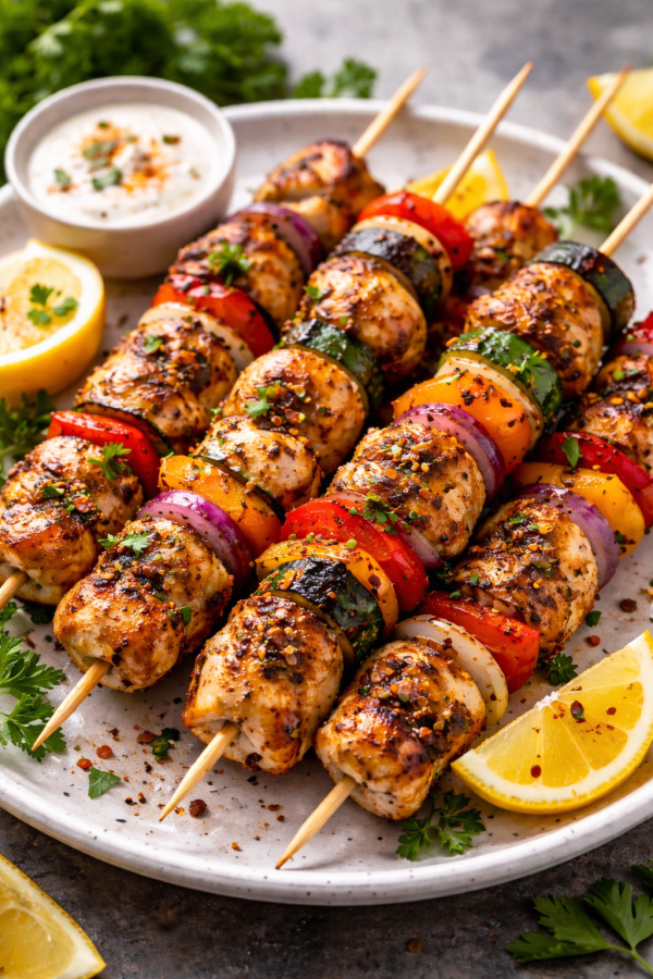 Brochettes de poulet californiennes