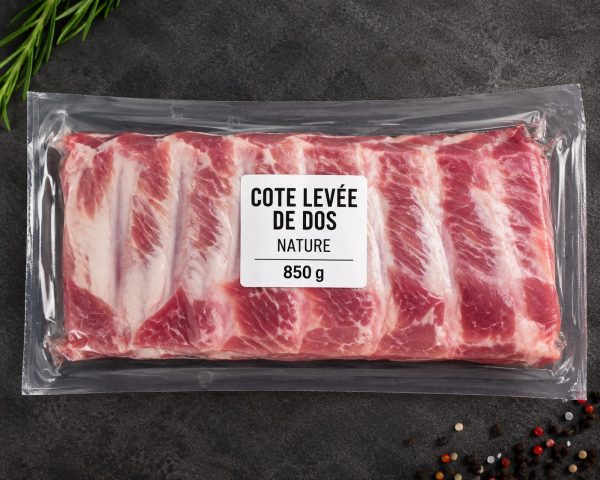 Côtes levées de dos nature
