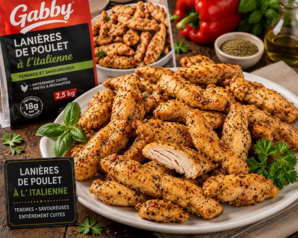 Lanières de poulet à l’italienne